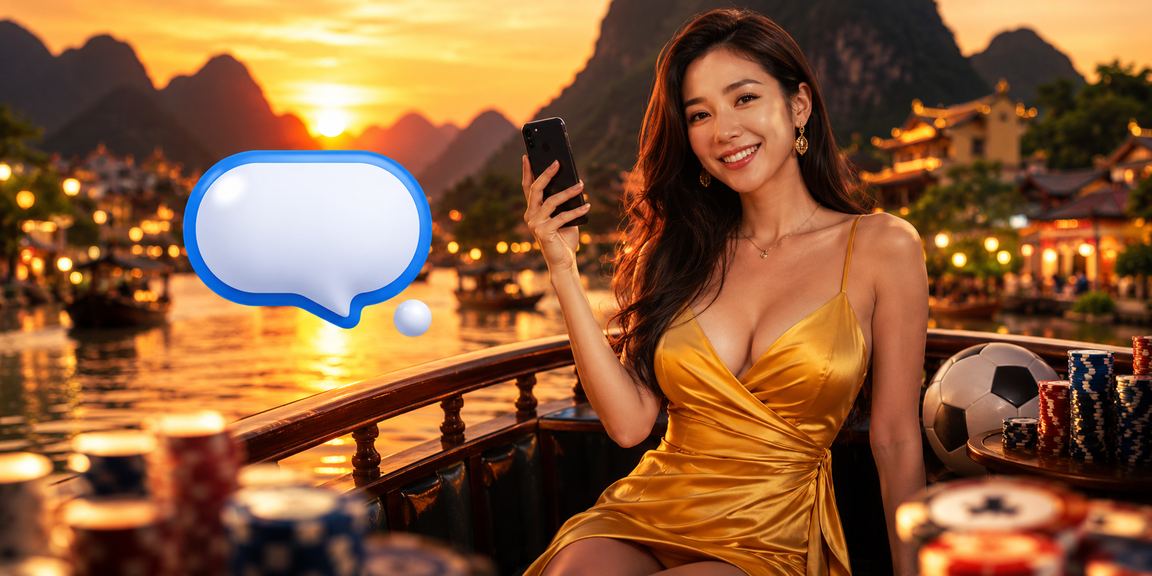 Người dùng xem cá cược bóng đá với khung cảnh thiên nhiên Ninh Bình